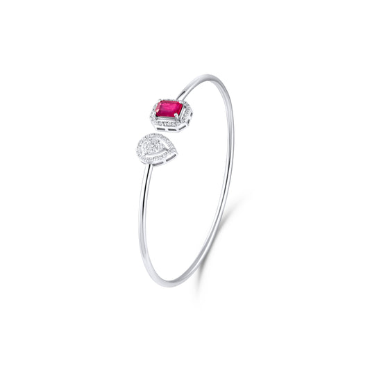 EMERALD RUBY FLEXI BANGLE
